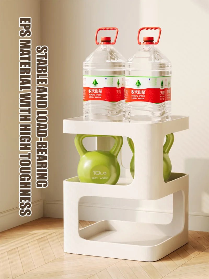 Solid wood small table bedside nightstand functional bedroom side table - AURA