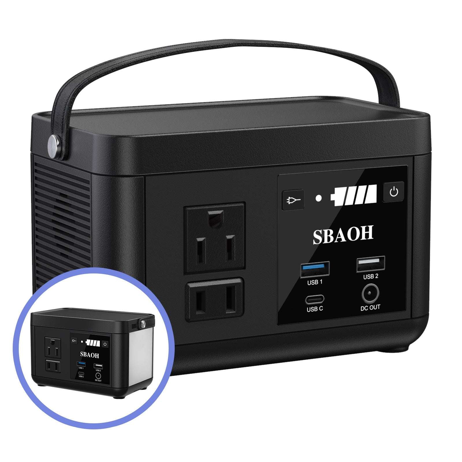 Portable Power Station P86,88.8Wh LiFePo4 Battery,with 120W AC Outputs - AURA
