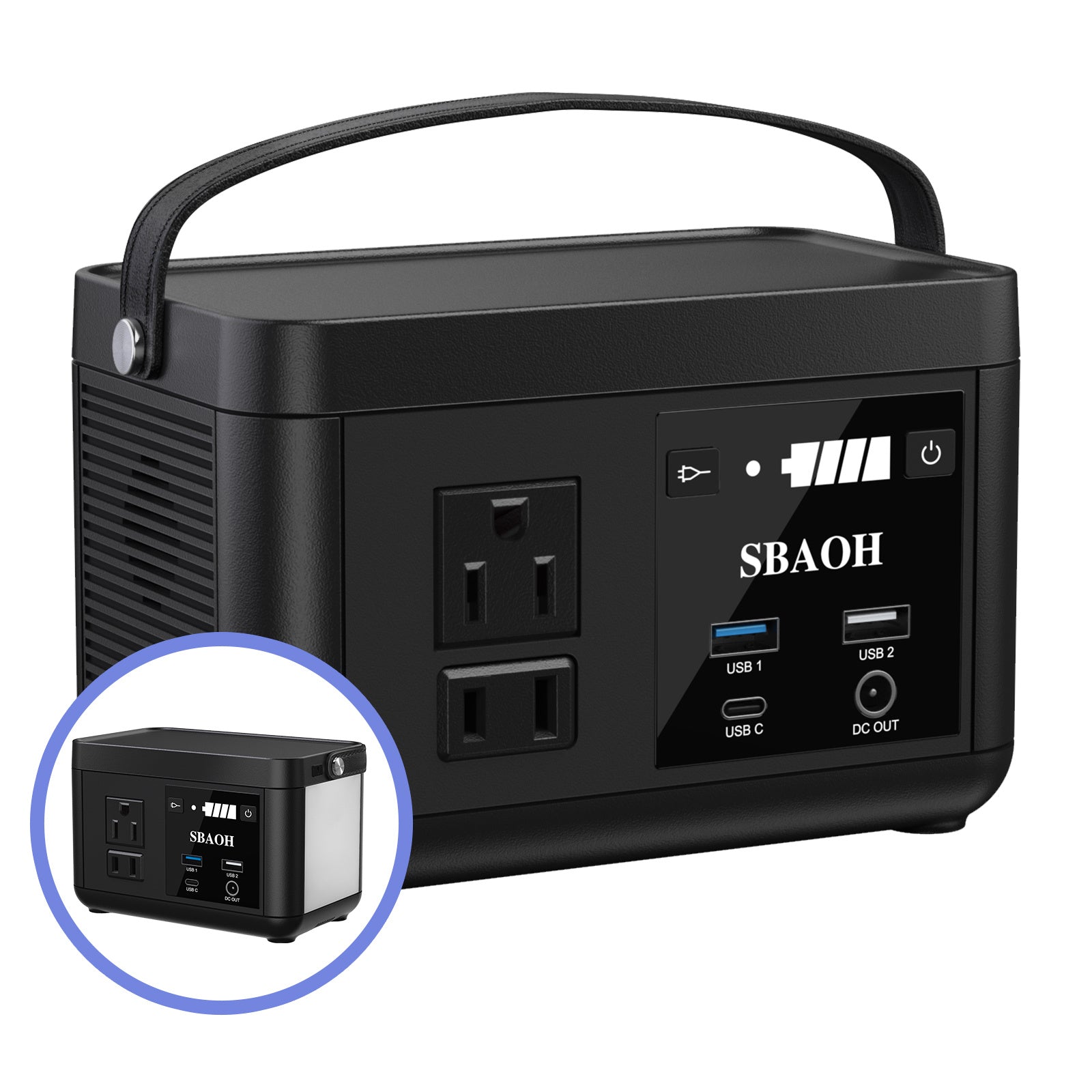 Portable Power Station P86,88.8Wh LiFePo4 Battery,with 120W AC Outputs - AURA
