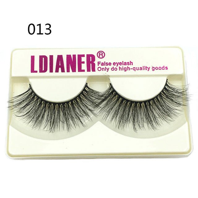 Mink Eyelashes 25mm Wispy Fluffy Fake Lashes - AURA