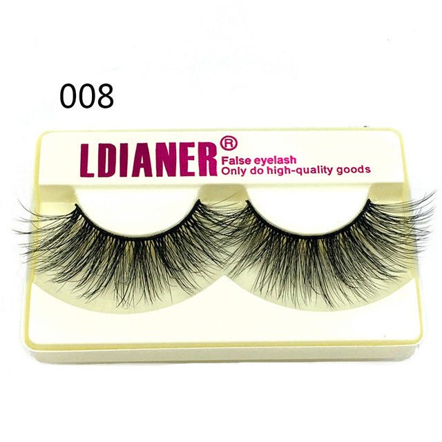 Mink Eyelashes 25mm Wispy Fluffy Fake Lashes - AURA