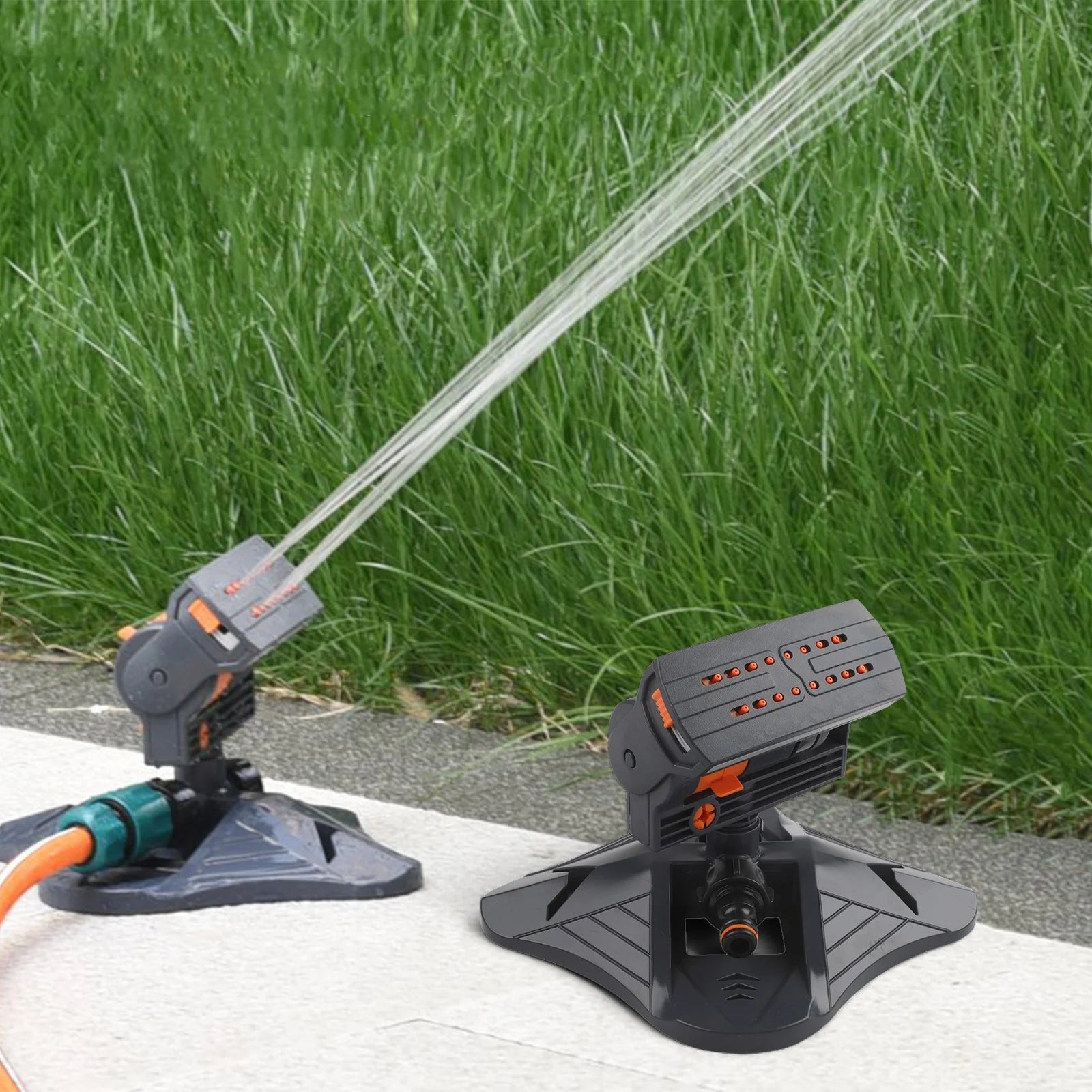 Garden Watering 16 - Hole Sprinkler Customizable Spray Range Easy Installation - AURA