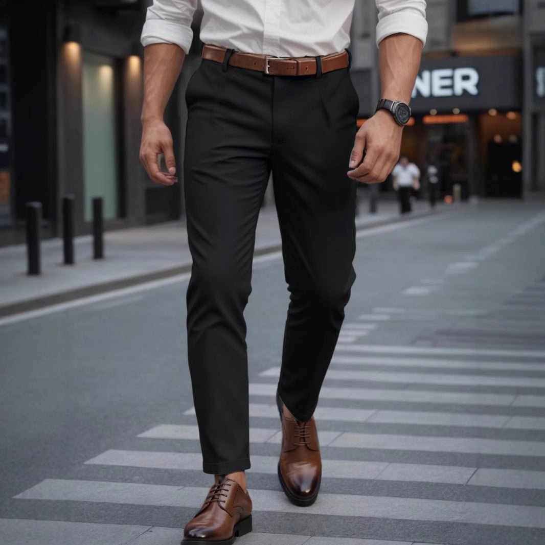 Men's Business Trousers Men's Straight Casual Pants - AURA