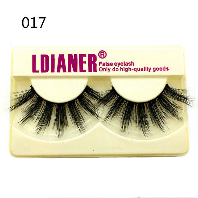 Mink Eyelashes 25mm Wispy Fluffy Fake Lashes - AURA