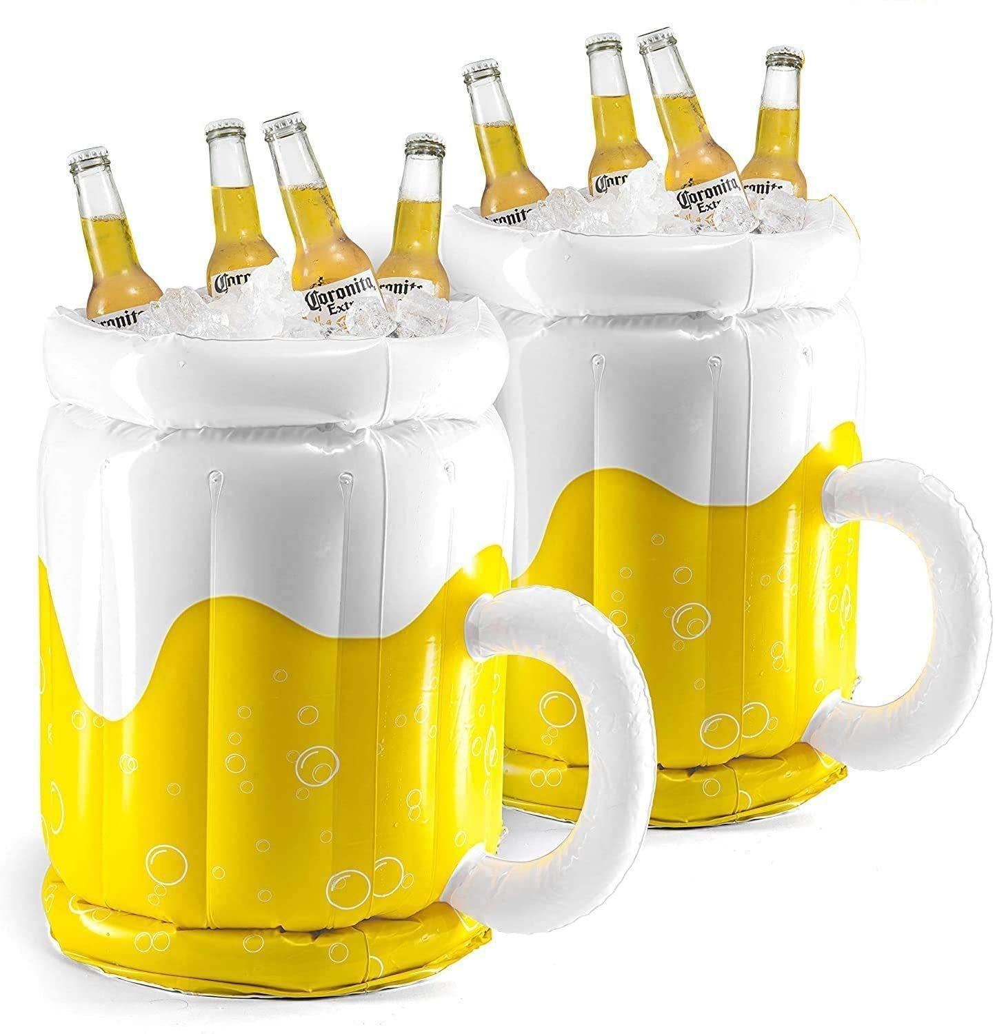 Large Inflatable Beer Mug Cooler Pool Float Drink Cooler For Adults - AURA