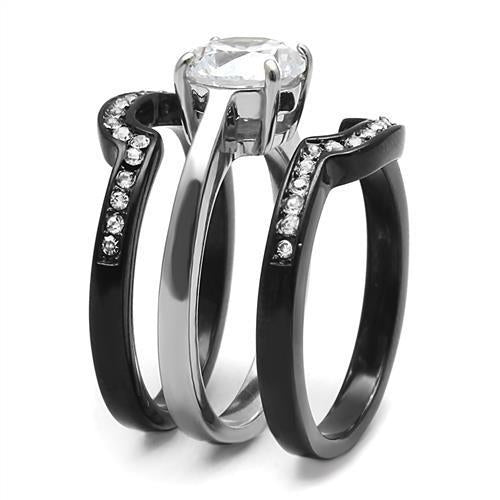 Women Stainless Steel Cubic Zirconia Rings TK3214 - AURA
