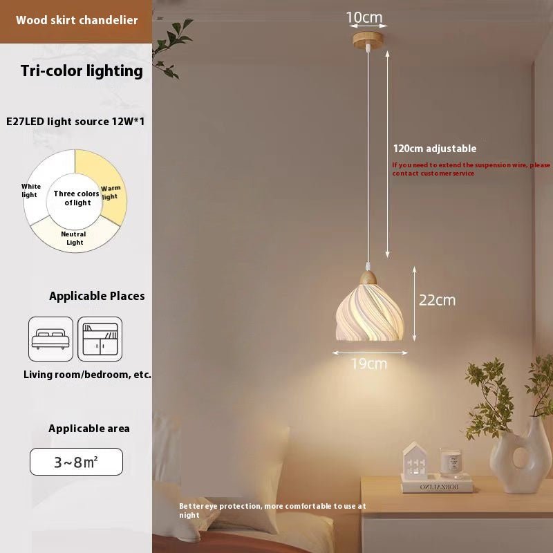 Household Log Style Art Three - end Ceiling Lamp - AURA