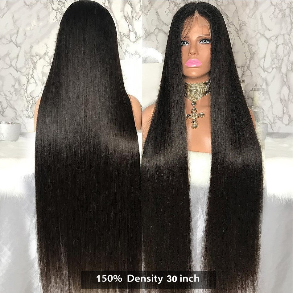 European And American New Style Long Straight Hair Chemical Fiber Headgear - AURA