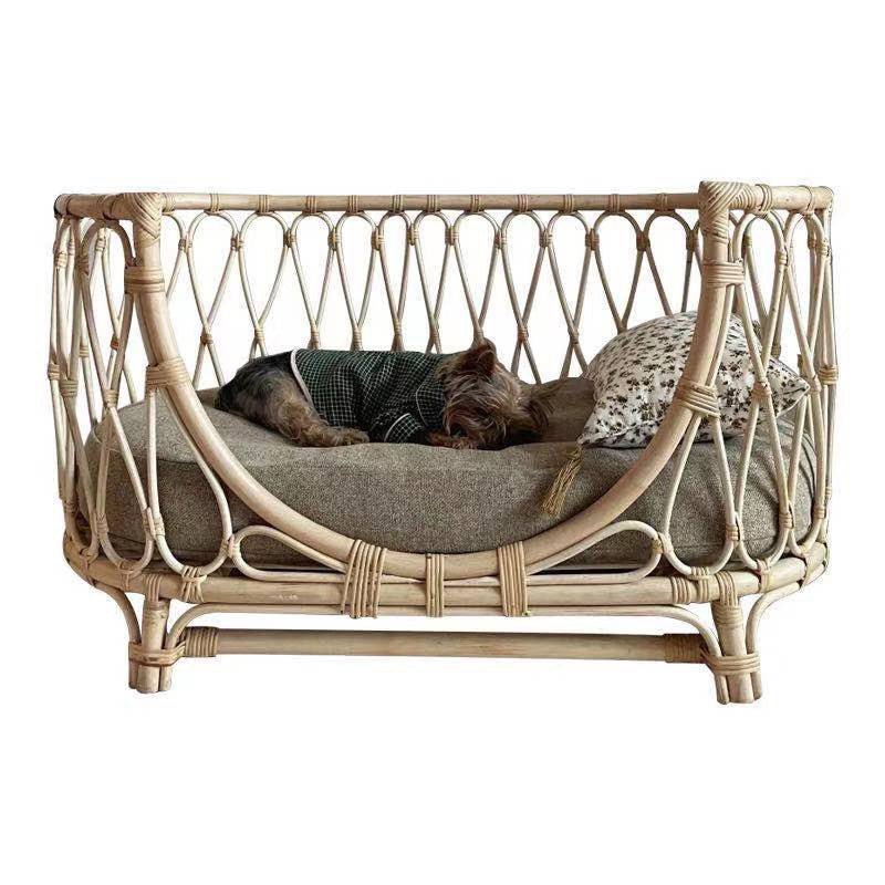 Pet Bed Handmade Rattan Woven Pet Bed Sofa For Dogs - AURA