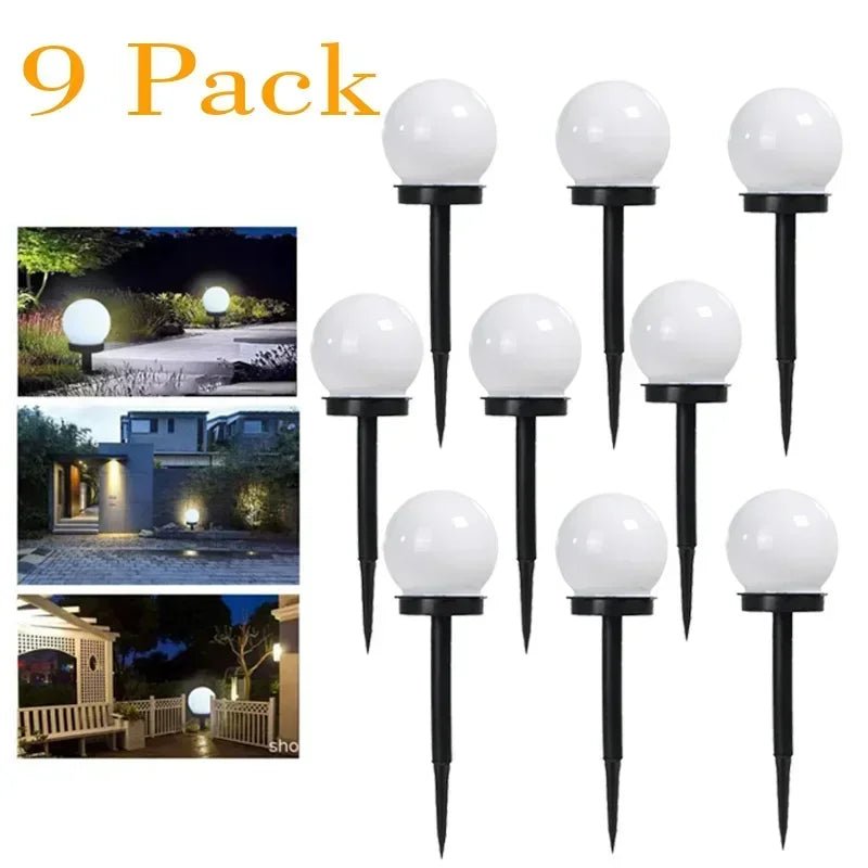 Solar LED Light Outdoor Solar Lawn Light Decor Solar Garden Light White Bulb Lawn Light - AURA
