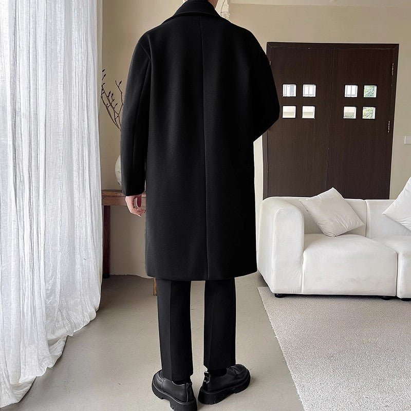 Affordable Luxury Style Mid - length Loose Trendy Woolen Coat - AURA