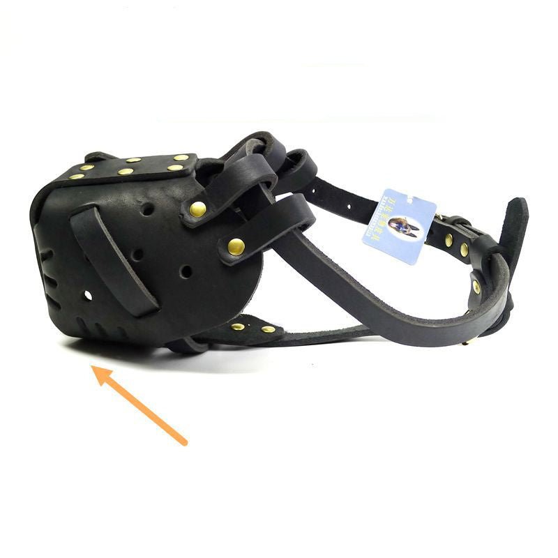 Cowhide Dog Muzzle Medium And Large Dog Horse Dog - AURA