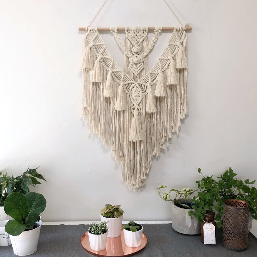 Hand - woven Pendant Macrame Wall Hanging Boho Woven Tapestry - AURA