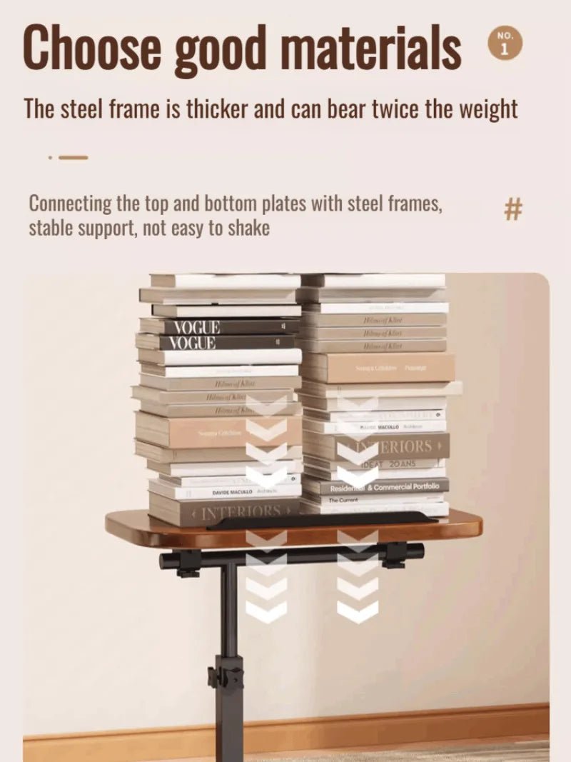 Dormitory Bedside Table Household foldable Mobile Lift Computer Desk - AURA