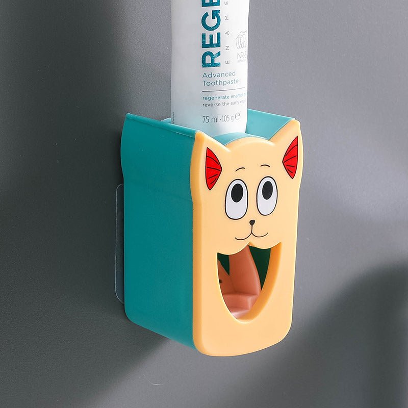 Toilet Toiletries Punch - free Children's Cartoon Toothpaste Dispenser - AURA