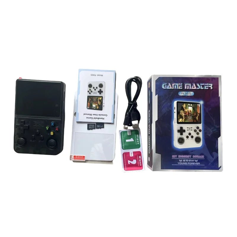 Console R36s 128gb Retro Handheld Video Game Console 3.5inch for Kids - AURA
