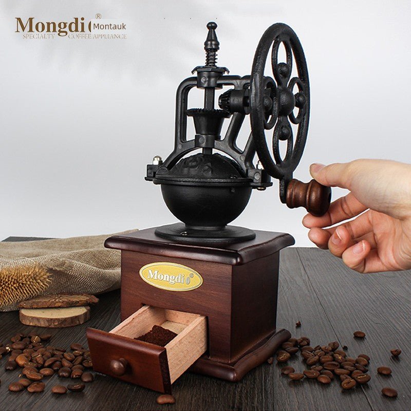 Mongdio Hand Grinder Coffee Machine For Home Retro Manual Grinding Machine - AURA