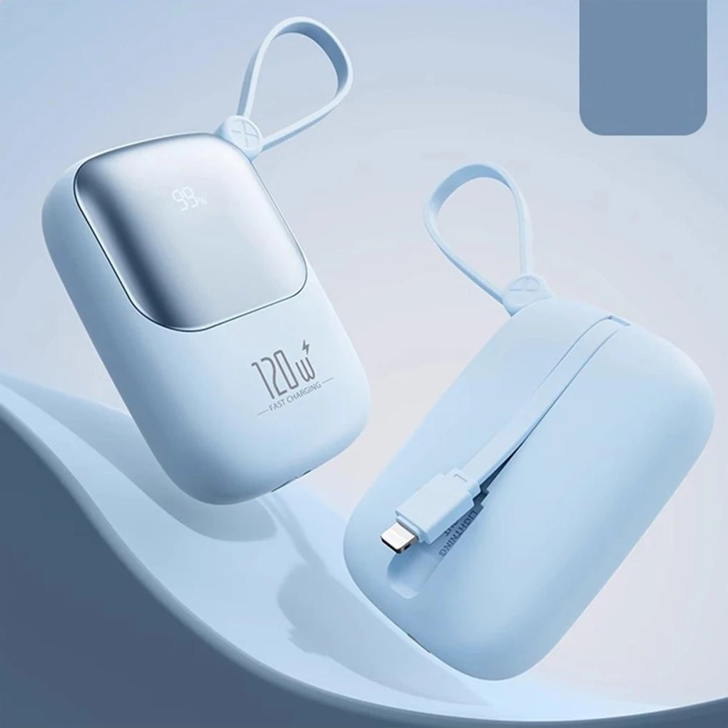 120W super fast charging power bank with cable 20000mAh large capacity - AURA