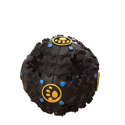 Pet Dog Treat Trainning Chew Sound Food Dispenser Toy Squeaky Giggle Ball - AURA