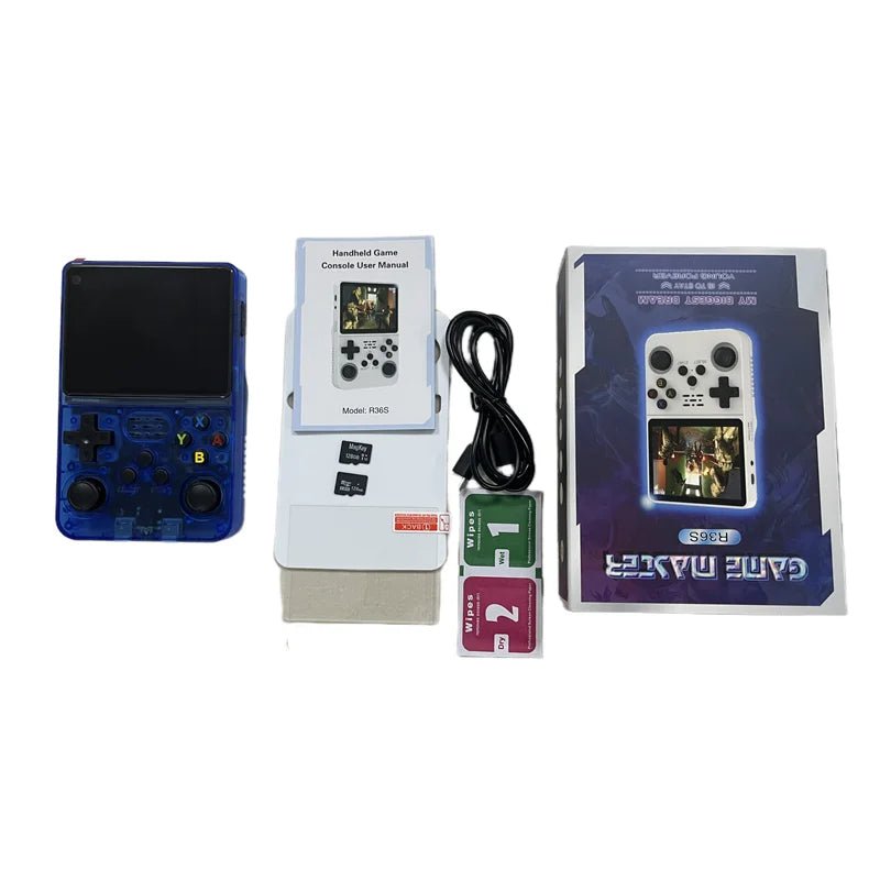 Console R36s 128gb Retro Handheld Video Game Console 3.5inch for Kids - AURA