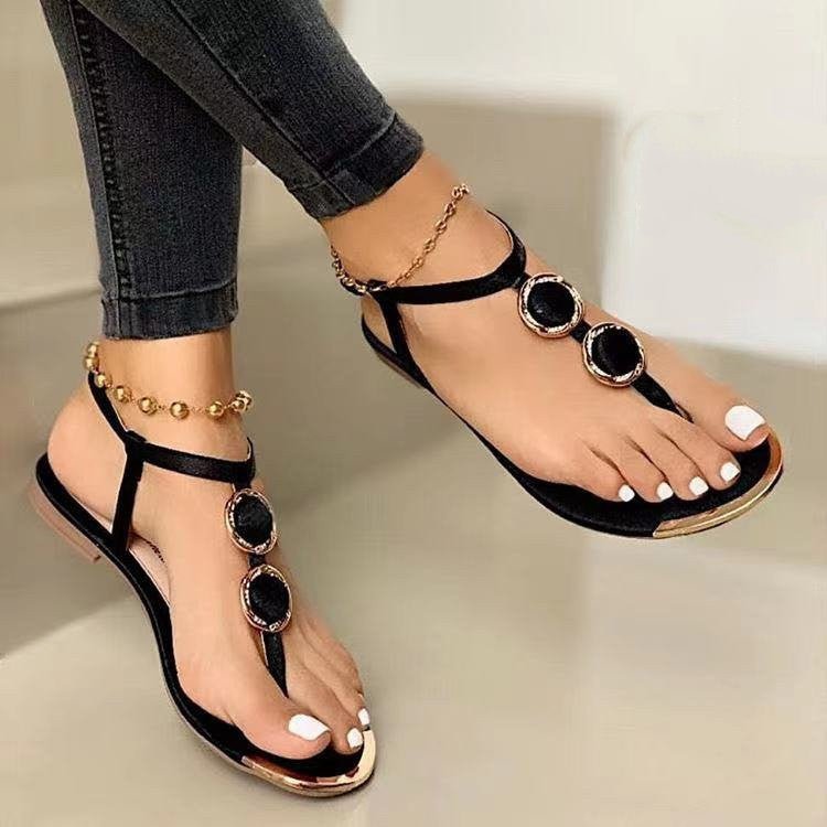 Women's Summer New Casual Flat Thong Beach Sandals - AURA