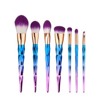 7 makeup brushes, makeup tools, diamond makeup brush foundation brush - AURA