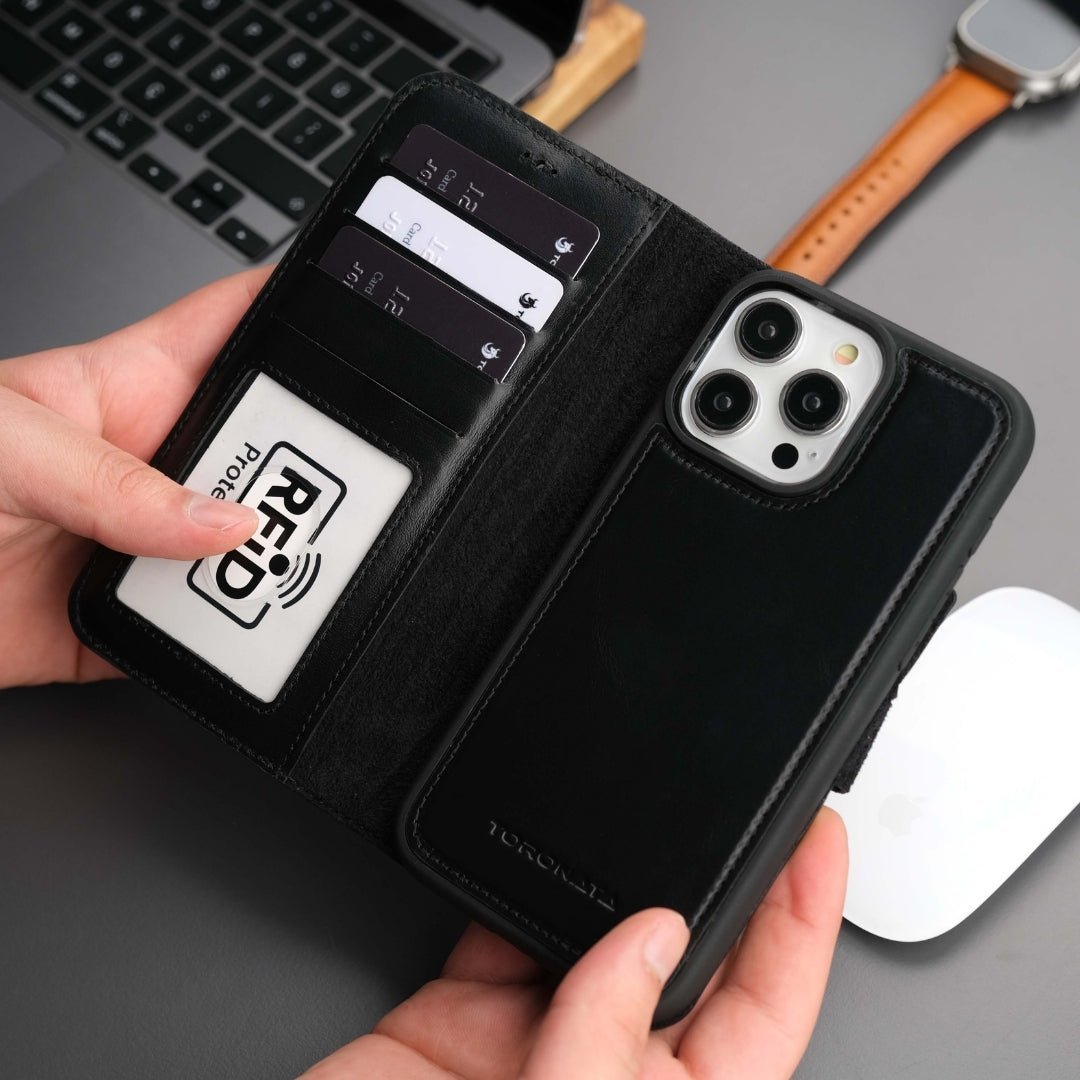 Casper iPhone 16 Pro Wallet Case Leather MagSafe - AURA