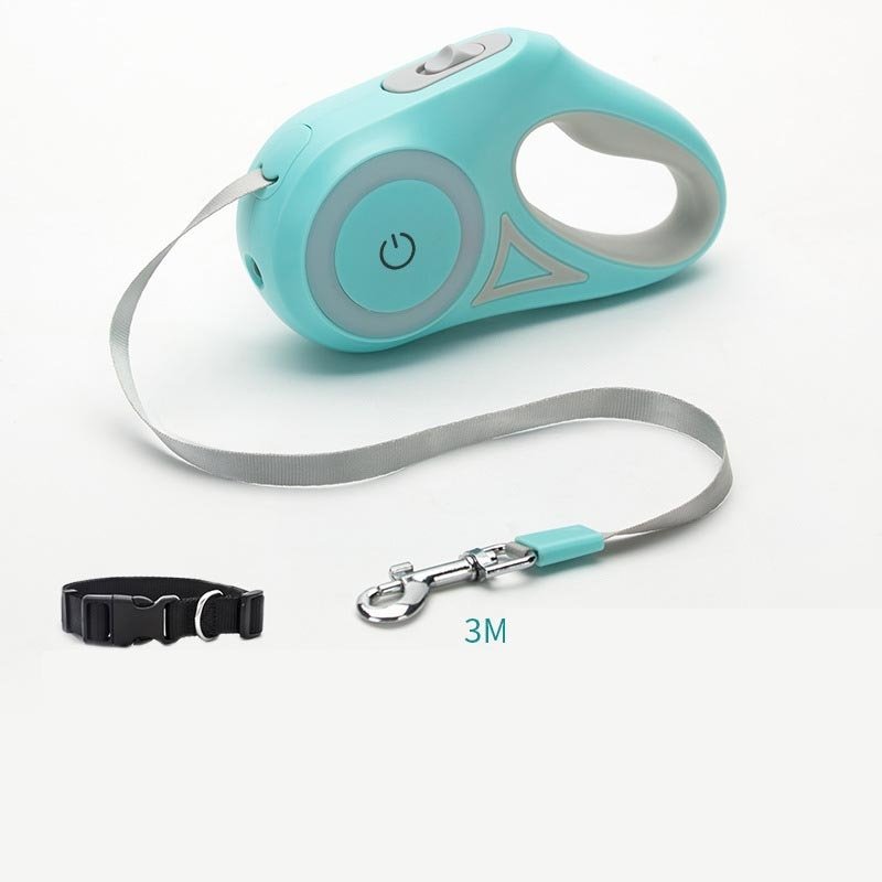 Dog Leash Retractable Leash And Dog Collar Spotlight - AURA