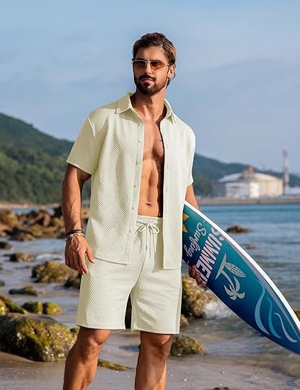 Knitwear Sports Casual Short Sleeve And Shorts Suit - AURA