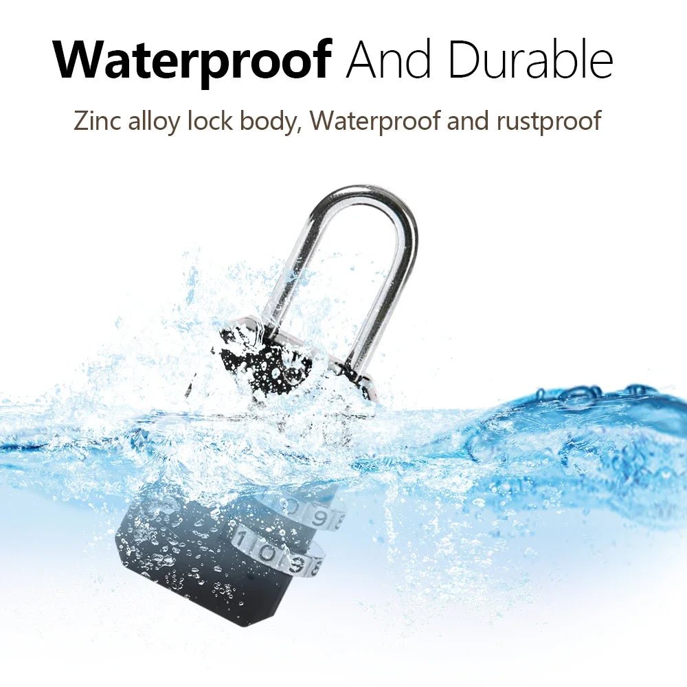 Password Lock, Long Beam, Large Padlock, Outdoor Courtyard Door Lock - AURA