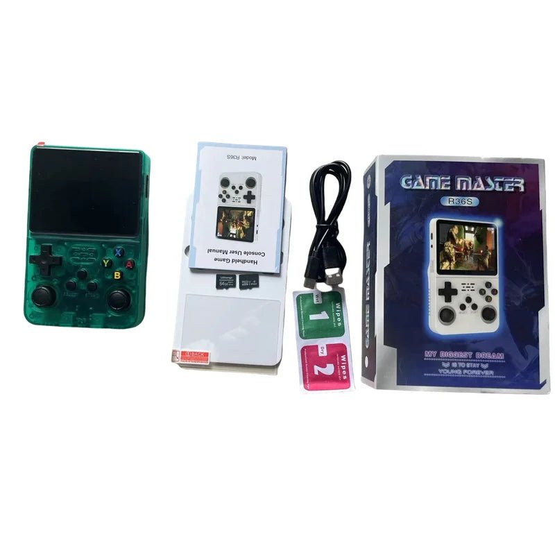 Console R36s 128gb Retro Handheld Video Game Console 3.5inch for Kids - AURA