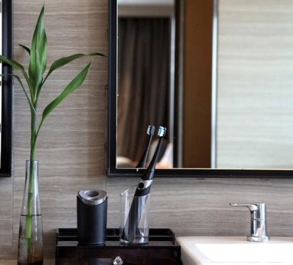 Electric Travel Rechargeable Toothbrush with Portable UV Sterilizer Drying Cup for Adults - AURA