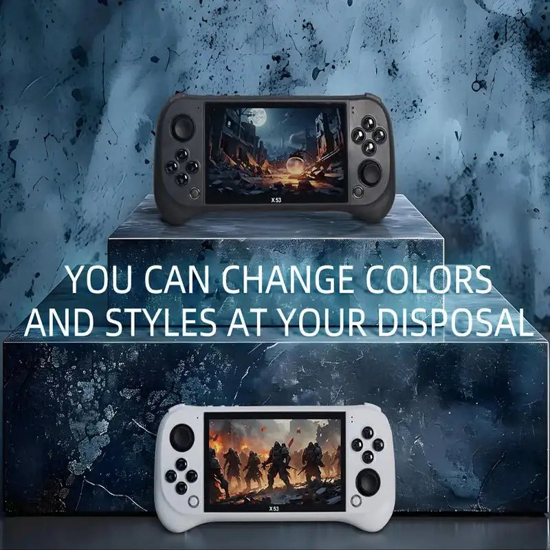 Children's Game Console X53 Handheld Game Console HD 5.1 Inch - AURA