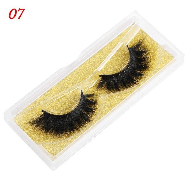 Mink Eyelashes 25mm Wispy Fluffy Fake Lashes - AURA