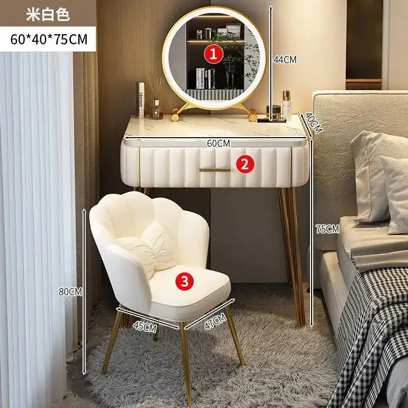 Nordic dressing table bedroom modern simple Internet celebrity ins style dressing table - AURA