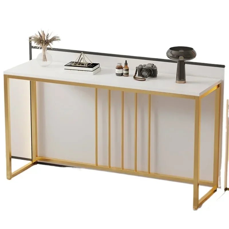 Modern Home Console Table High - looking and Light Luxury Storage Display Shelf - AURA