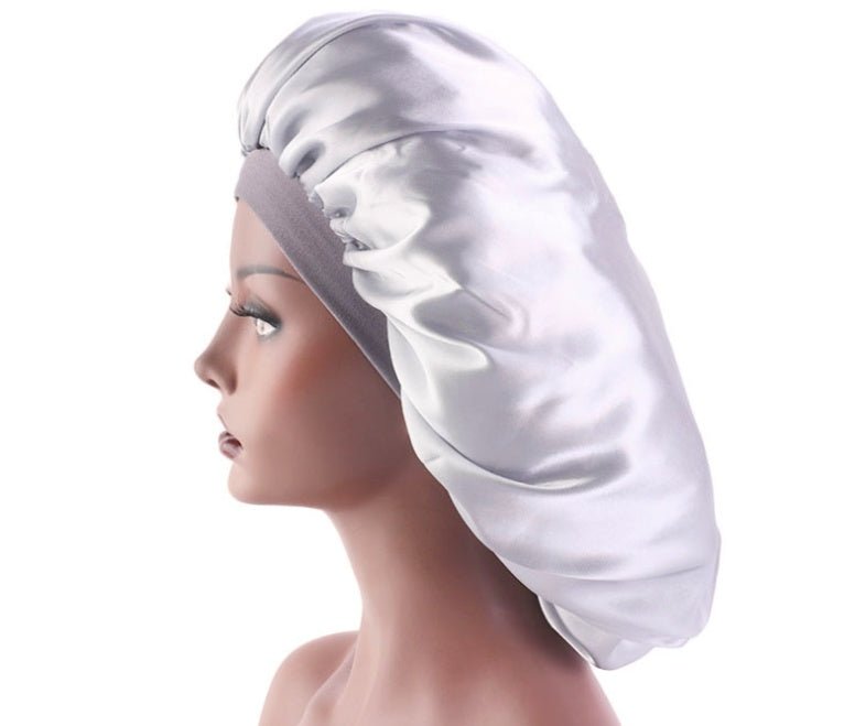 Beauty print Satin silk Bonnet sleep night cap - AURA