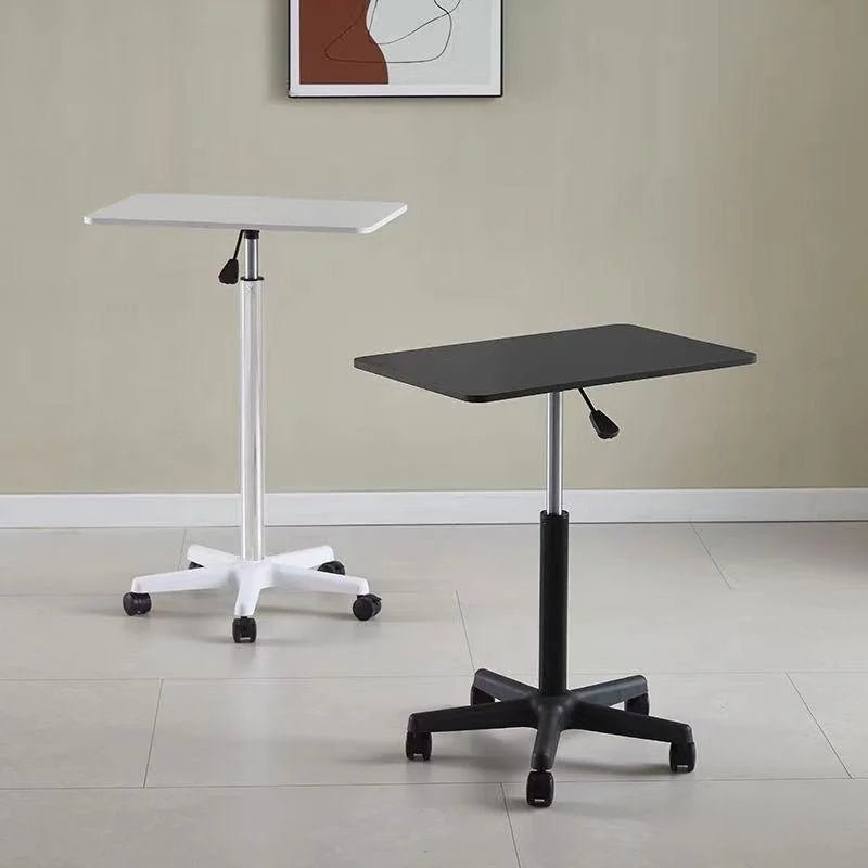 Small lift desk computer desk work desk with pulleys movable standing desk - AURA