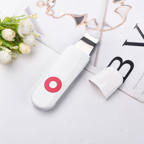 Ultrasonic Skin Scrubber Deep Cleaning EU Red - AURA