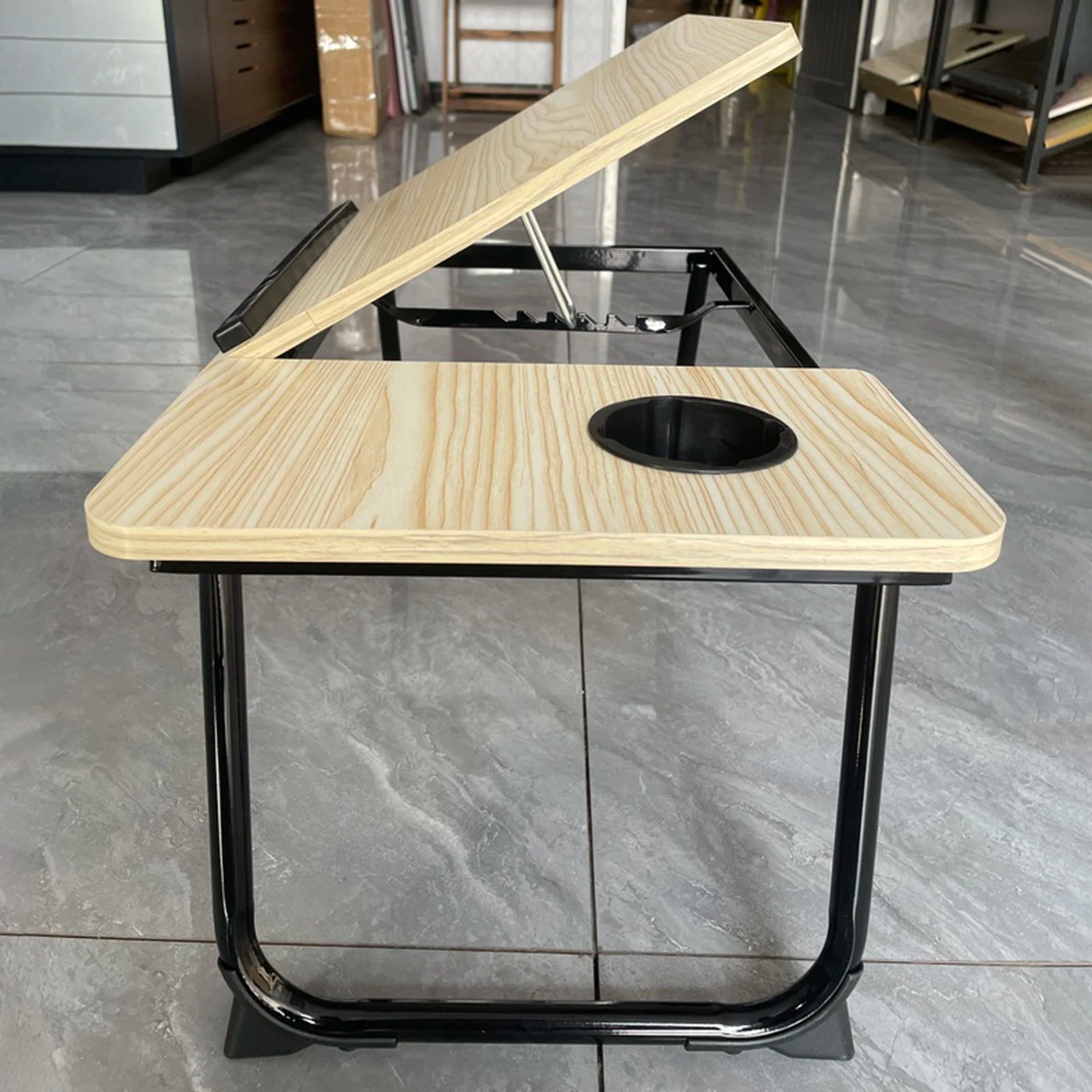 Bed Desk, Adjustable Computer Desk, Foldable Laptop, Bedside Table - AURA