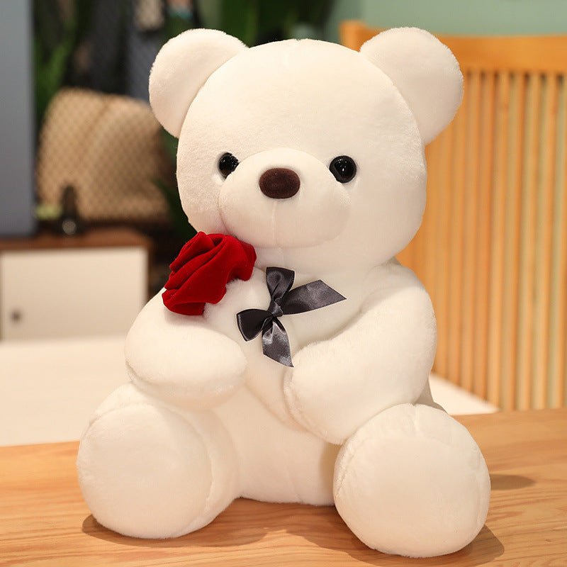 23 - 45cm New Lovely Hug Roses Teddy Bear Plush Pillow - AURA