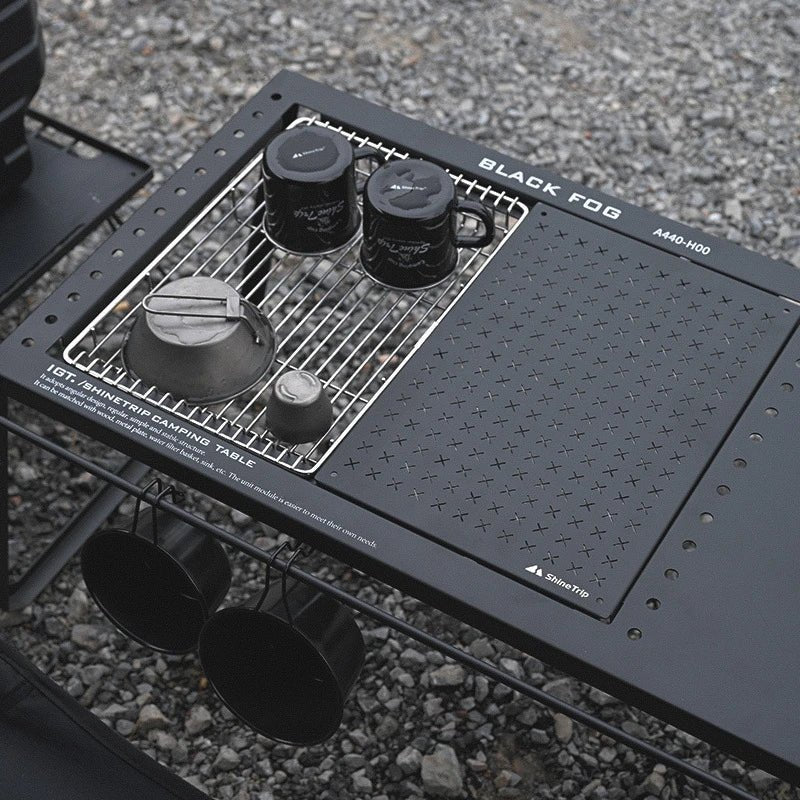 Folding Camping Tables Portable IGT Carbon Steel Ultralight Nature Hike Table - AURA