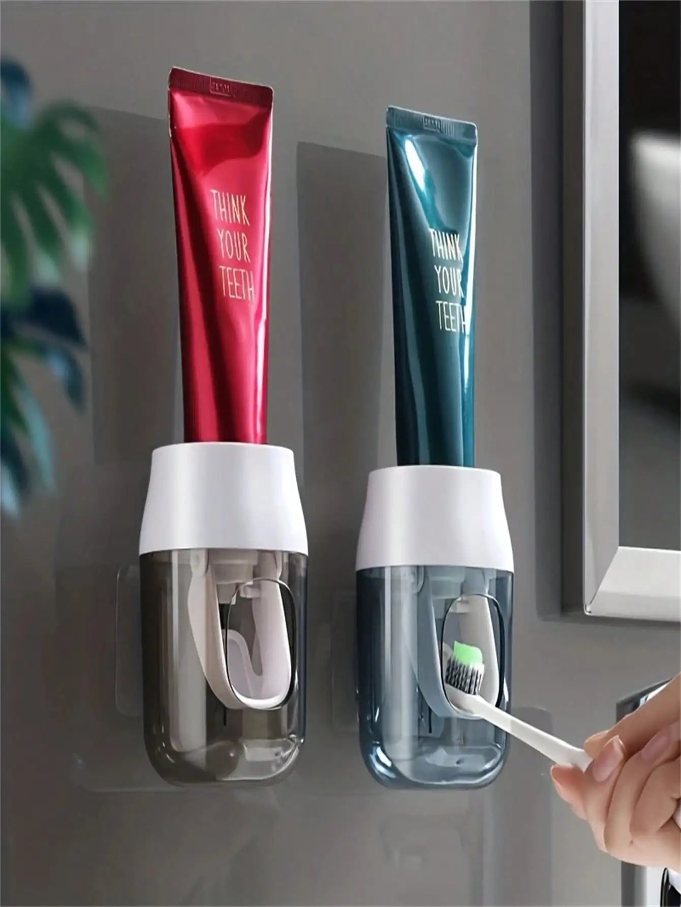 2Pcs Use This Automatic Hands - Free Toothpaste Dispenser and - AURA