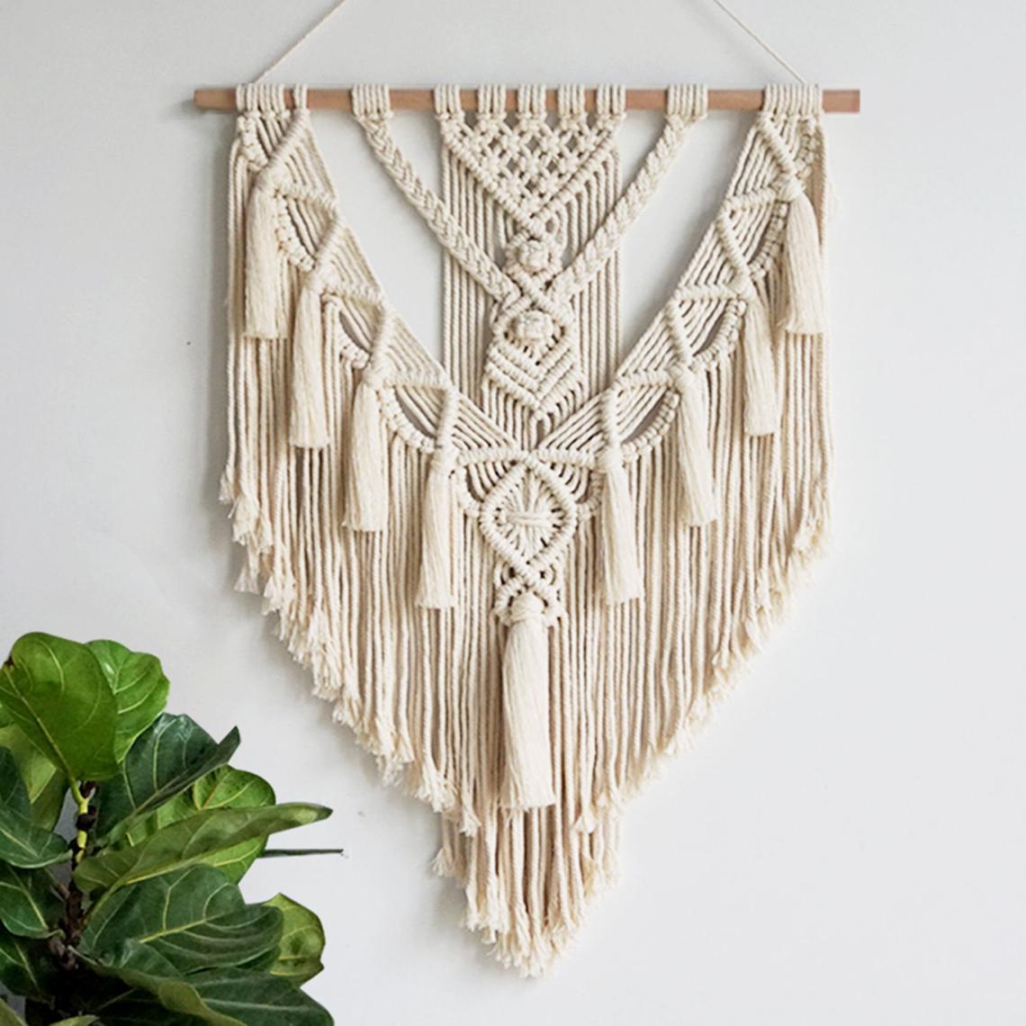 Hand - woven Pendant Macrame Wall Hanging Boho Woven Tapestry - AURA