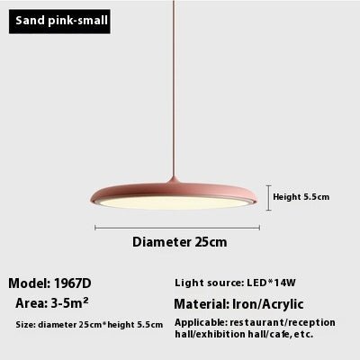 Dining Room Chandelier Macaron Flying Saucer Artistic Lamp - AURA