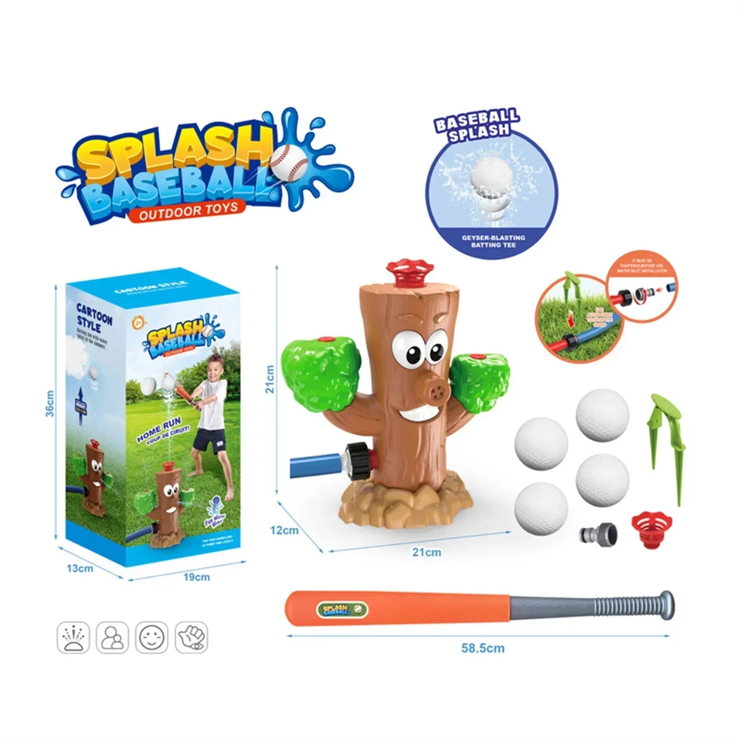 Garden Sprinkler Outdoor Water Spray Toy Backyard Garden Water Toys Summer - AURA