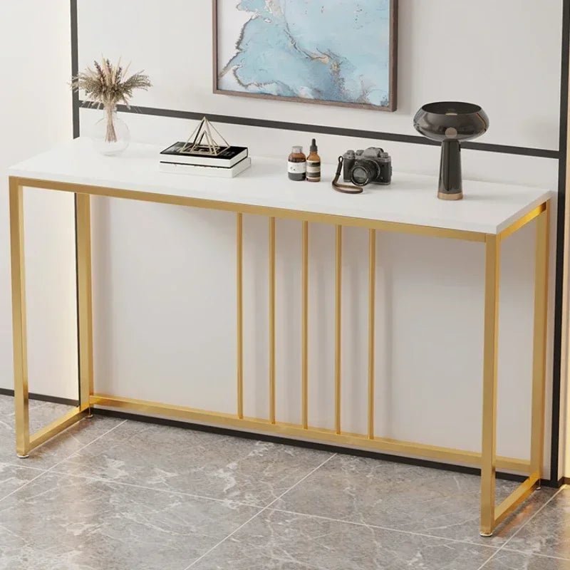 Modern Home Console Table High - looking and Light Luxury Storage Display Shelf - AURA