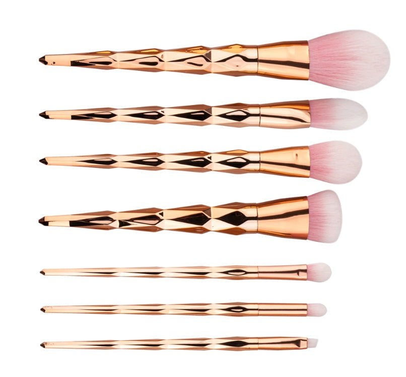 7 makeup brushes, makeup tools, diamond makeup brush foundation brush - AURA