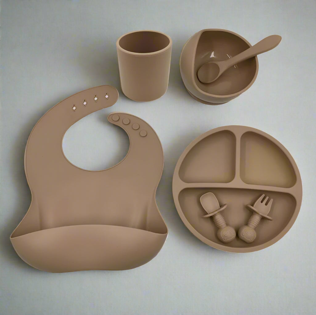 Baby Cutlery Set Silicone Bib Silicone Cup Spoon - AURA