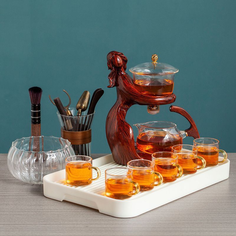 Maid Semi - automatic Tea Set Tea Making Kungfu Teapot Automatic Tea Set - AURA